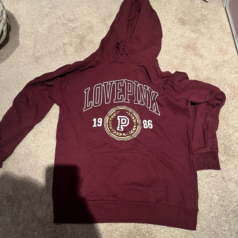 Victoria's Secret Burgundy Hoodie